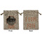 Pet Photo Medium Burlap Gift Bag - Front and Back