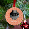 Pet Photo Metal Ball Ornament - Lifestyle