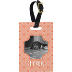 Pet Photo Plastic Luggage Tag - Rectangular