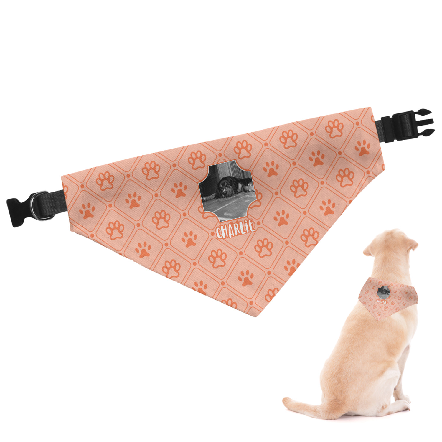 Custom printed deals dog bandanas