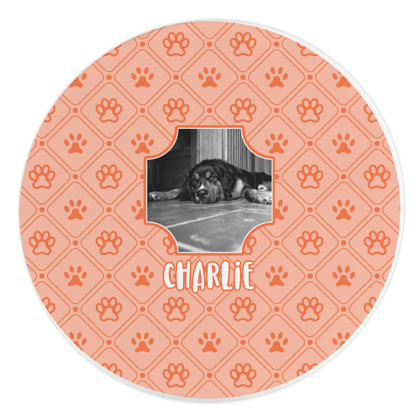 Custom Pet Photo Round Stone Trivet