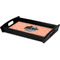 Pet Photo Serving Tray Black - Corner