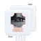 Pet Photo White Plastic Stir Stick - Single Sided - Square - Approval