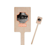 Pet Photo 6.25" Rectangle Wooden Stir Sticks - Single Sided