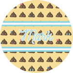 Poop Emoji Multipurpose Round Labels - 1" (Personalized)