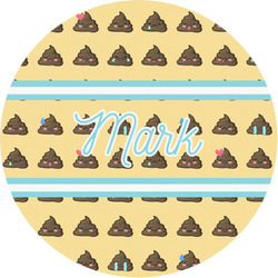 Poop Emoji Multipurpose Round Labels - 1" (Personalized)