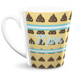 Poop Emoji 12 Oz Latte Mug (Personalized)
