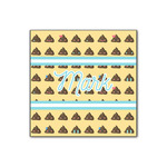 Poop Emoji Wood Print - 12x12 (Personalized)