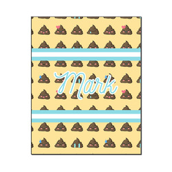 Poop Emoji Wood Print - 16x20 (Personalized)