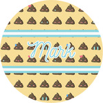 Poop Emoji Multipurpose Round Labels - 2" (Personalized)