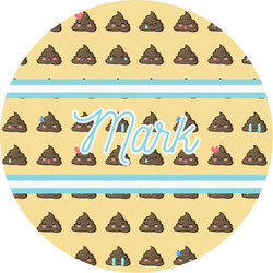 Poop Emoji Multipurpose Round Labels - 2" (Personalized)