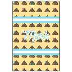 Poop Emoji Wood Print - 20x30 (Personalized)