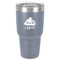 Poop Emoji 30 oz Stainless Steel Ringneck Tumbler - Grey - Front