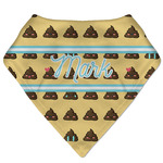 Poop Emoji Bandana Bib (Personalized)