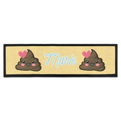 Poop Emoji Bar Mat - Large (Personalized)