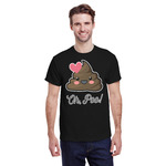 Poop Emoji T-Shirt - Black (Personalized)