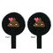 Poop Emoji Black Plastic 7" Stir Stick - Double Sided - Round - Front & Back