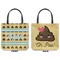 Poop Emoji Canvas Tote - Front and Back