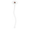 Poop Emoji Clear Plastic 7" Stir Stick - Oval - Single Stick