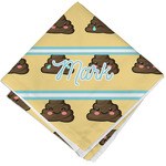 Poop Emoji Cloth Cocktail Napkin - Single w/ Name or Text