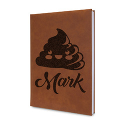 Poop Emoji Leatherette Journal (Personalized)