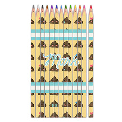 Poop Emoji Colored Pencils (Personalized)