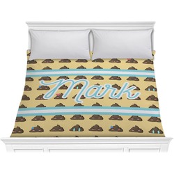 Poop Emoji Comforter - King (Personalized)