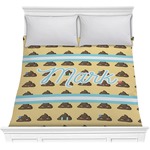 Poop Emoji Comforter - Full / Queen (Personalized)