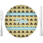 Poop Emoji 10" Glass Lunch / Dinner Plates - Single or Set (Personalized)