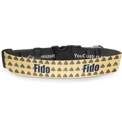 Poop Emoji Deluxe Dog Collar - Small (8.5" to 12.5") (Personalized)