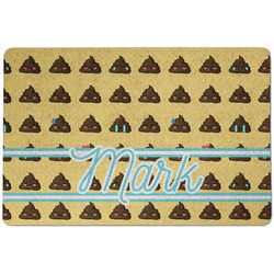 Poop Emoji Dog Food Mat w/ Name or Text