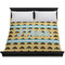 Poop Emoji Duvet Cover - King - On Bed - No Prop