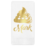 Poop Emoji Guest Napkins - Foil Stamped (Personalized)