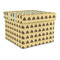 Poop Emoji Gift Boxes with Lid - Canvas Wrapped - Large - Front/Main