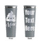 Poop Emoji Grey RTIC Everyday Tumbler - 28 oz. - Front and Back