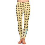 Poop Emoji Ladies Leggings - 2X-Large (Personalized)