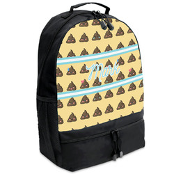 Poop Emoji Backpacks - Black (Personalized)