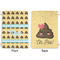 Poop Emoji Large Laundry Bag - Front & Back View