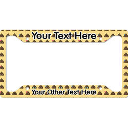 Poop Emoji License Plate Frame (Personalized)