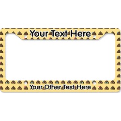 Poop Emoji License Plate Frame - Style B (Personalized)