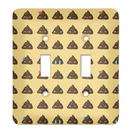 Poop Emoji Light Switch Cover (2 Toggle Plate)