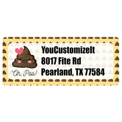 Poop Emoji Return Address Labels (Personalized)