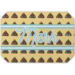 Poop Emoji Dining Table Mat - Octagon (Single-Sided) w/ Name or Text