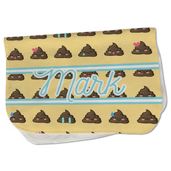 Poop Emoji Burp Cloth - Fleece w/ Name or Text