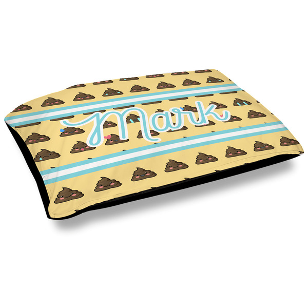 Custom Poop Emoji Outdoor Dog Bed - Large (Personalized)