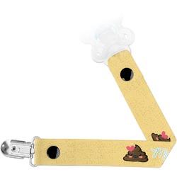 Poop Emoji Pacifier Clip (Personalized)