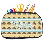 Poop Emoji Neoprene Pencil Case - Medium w/ Name or Text