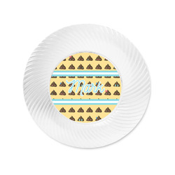 Poop Emoji Plastic Party Appetizer & Dessert Plates - 6" (Personalized)