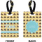 Poop Emoji Rectangle Luggage Tag (Front + Back)