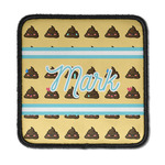 Poop Emoji Iron On Square Patch w/ Name or Text